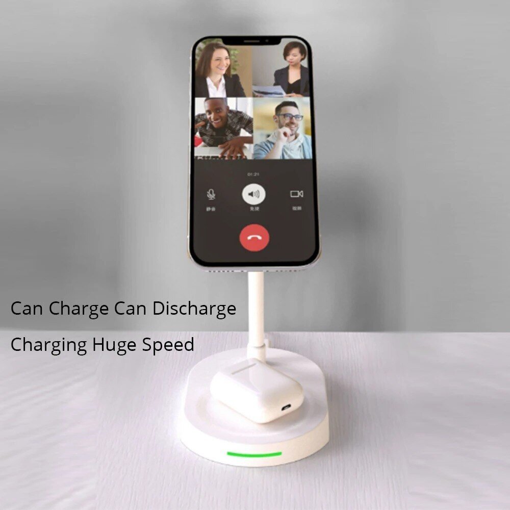 2in1 LED MagSafe Laadimisdokk iPhone + AirPods (20W) – Must цена и информация | Mobiiltelefonide laadijad | kaup24.ee