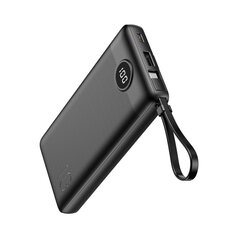 Внешний аккумулятор Veger C10 (10 000 mAh) с Micro USB + Type C + Lightning 8-pin — Чёрный цена и информация | Зарядные устройства Power bank | kaup24.ee