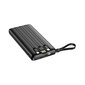 Akupank VEGER C10 (10 000mAh) Micro USB+Type C+Lightning 8-pin – Must hind ja info | Akupangad | kaup24.ee