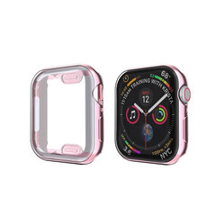 Apple Watch silikoonümbris – Roosa Kuld 44mm hind ja info | Nutikellade ja nutivõrude tarvikud | kaup24.ee