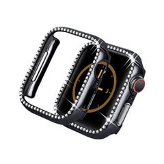 Чехол Diamond для Apple Watch — Чёрный 44mm цена и информация | Аксессуары для смарт-часов и браслетов | kaup24.ee