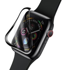 Apple Watch 3D täisekraani pehme kaitsekile – 44mm цена и информация | Аксессуары для смарт-часов и браслетов | kaup24.ee