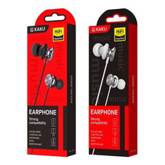 Универсальные In-Ear наушники iKaku Bailing Hi-Fi, 3.5мм, 1.2м кабель, с микрофоном и пультом, белые цена и информация | Наушники | kaup24.ee