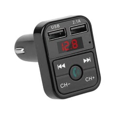 Modulaator Riff CAR-B2 Bluetooth FM / MP3 Saatja Autolaadija 2x USB QC3.0 3.1A/1A Must цена и информация | FM модуляторы, FM трансмиттер | kaup24.ee