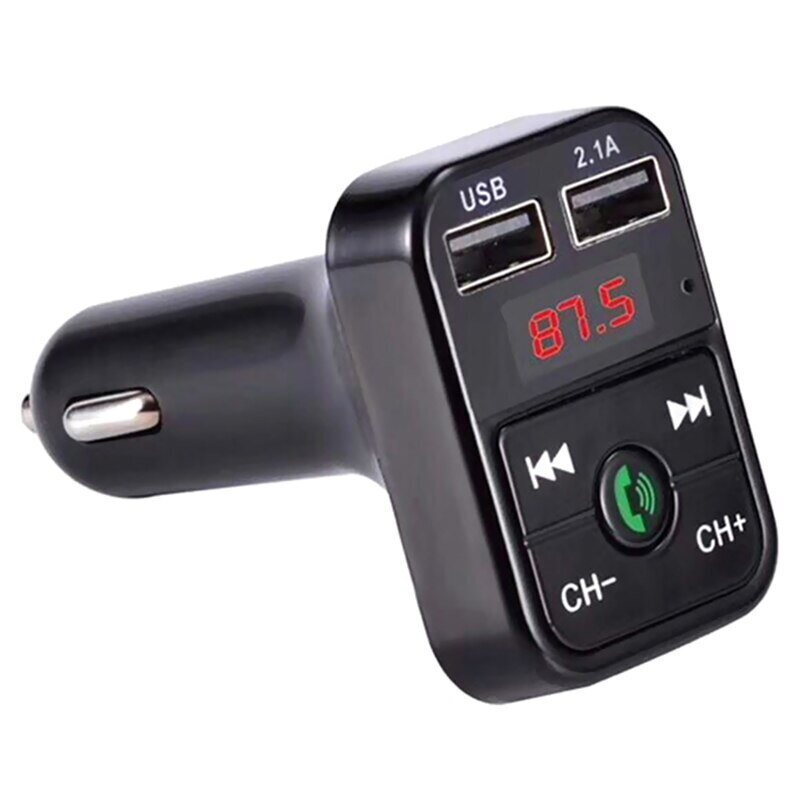 Modulaator Riff CAR-B2 Bluetooth FM / MP3 Saatja Autolaadija 2x USB QC3.0 3.1A/1A Must цена и информация | FM modulaatorid, FM trasmitterid | kaup24.ee