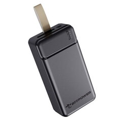 Внешний аккумулятор BeePower BP-30 30000mAh Mega Power Bank, 2x USB 2.1A Max выход, USB-C Micro вход, черный цена и информация | Зарядные устройства Power bank | kaup24.ee