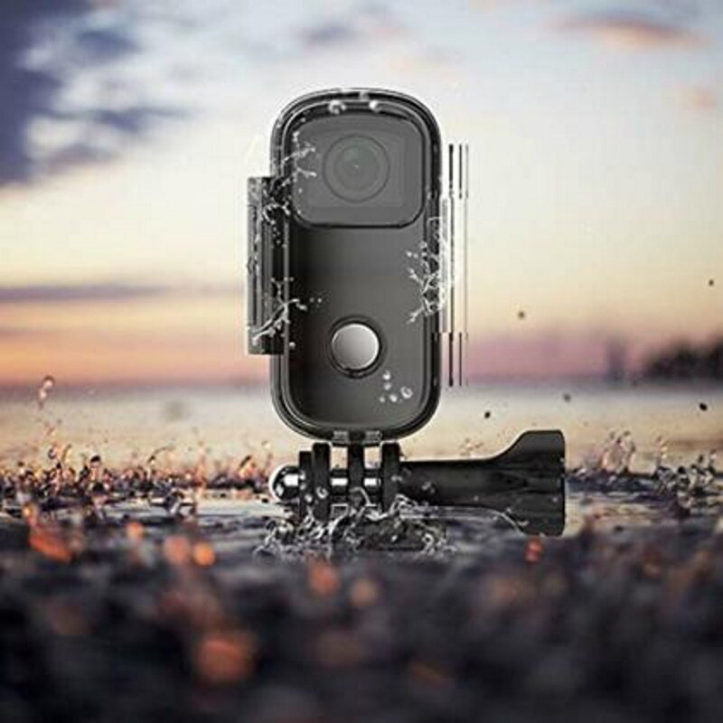 SJCam C100 Mini HD Action Thumb Veekindel 30 m kaamera Magnetkorpuse Wi-Fi reaalajas režiim Kollane цена и информация | Seikluskaamerad | kaup24.ee
