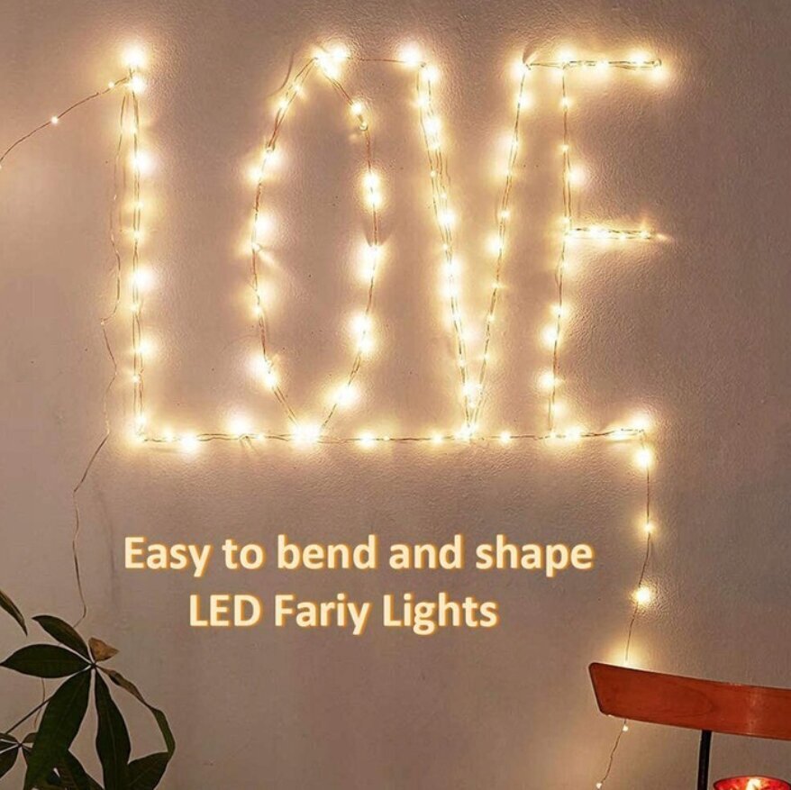 Dekoratiivne LED valguskett 10M 100 LED + Bluetooth, RGB hind ja info | Jõulutuled | kaup24.ee