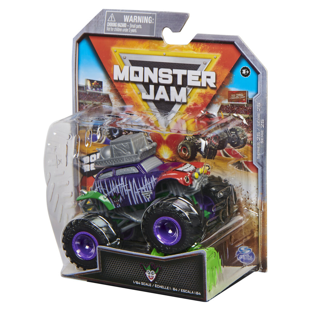 Maastur Monster Jam Joker Heroes & Villains 1:64 hind ja info | Poiste mänguasjad | kaup24.ee