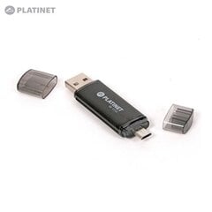 Mälupulk Platinet 32GB, USB 2.0, micro USB, Must hind ja info | Mälupulgad | kaup24.ee