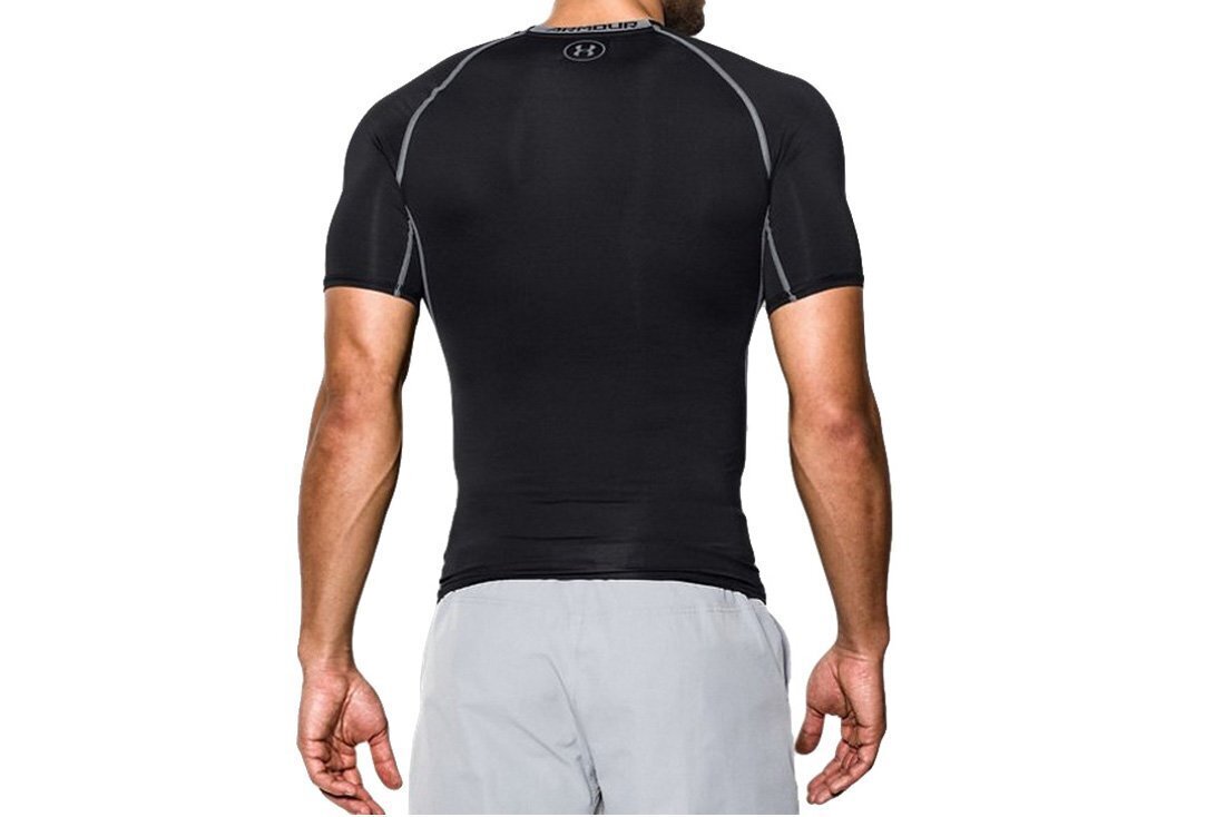 Meeste T-särk Under Armour Heatgear Armour SS 1257468-001, must hind ja info | Meeste spordiriided | kaup24.ee