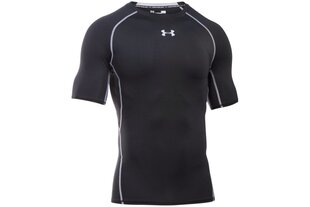 Meeste T-särk Under Armour Heatgear Armour SS 1257468-001, must hind ja info | Meeste spordiriided | kaup24.ee