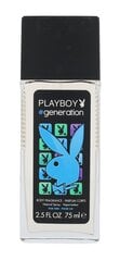 Playboy Generation for Him Deodorant 75ml hind ja info | Lõhnastatud kosmeetika meestele | kaup24.ee