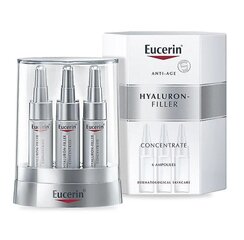 Intensiivne kortsudevastane näoseerum Eucerin Hyaluron - Filler 3x Effect Serum Concentrate Set, 6 x 5 ml hind ja info | Näoõlid, seerumid | kaup24.ee