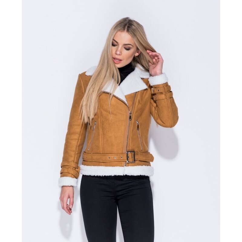 Naiste lühike talve jakk, pööratud kuntstnahast hind ja info | Naiste jakid | kaup24.ee