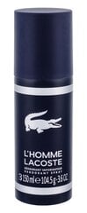 Spreideodorant Lacoste L´Homme Lacoste meestele 150 ml hind ja info | Lõhnastatud kosmeetika meestele | kaup24.ee