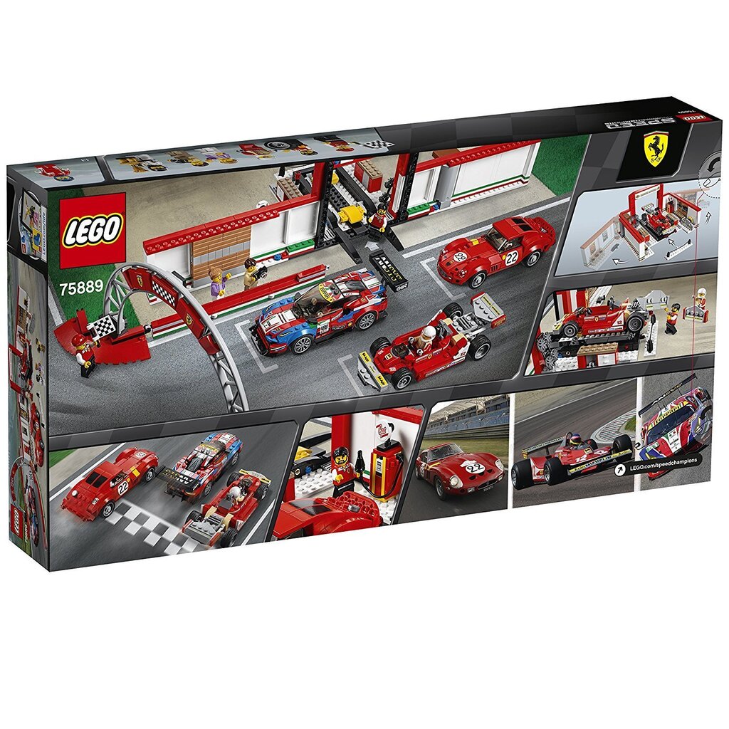 75889 LEGO® Speed ​​​​Champions Kõige muljetavaldavam Ferrari garaaž hind ja info | Klotsid ja konstruktorid | kaup24.ee