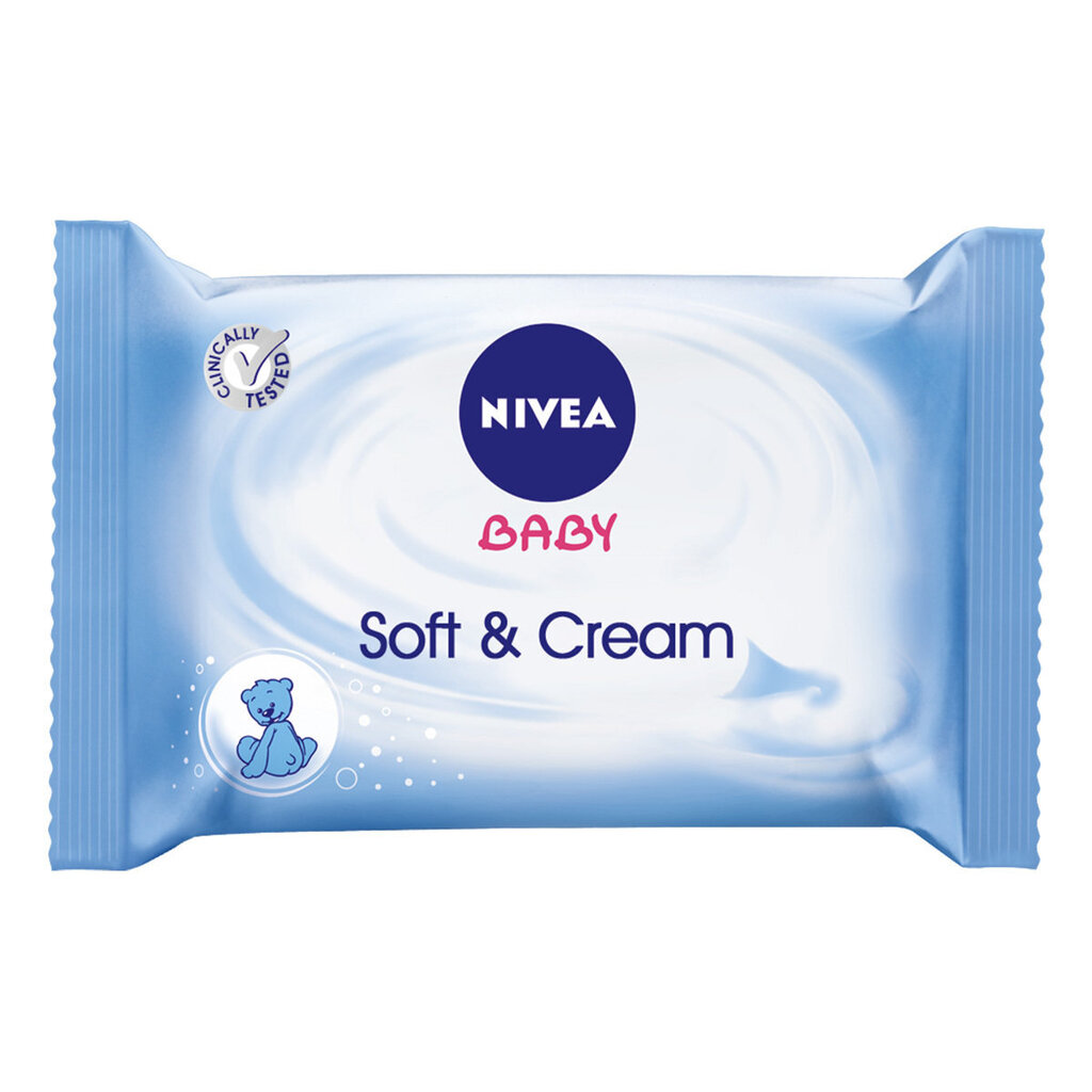 Niisked salvrätikud imikutele Nivea Baby Soft & Cream 63 tk цена и информация | Niisked salvrätikud, vatipadjad ja -tikud | kaup24.ee