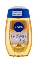 Dušiõli kuivale nahale Nivea Natural Oil 200 ml цена и информация | Масла, гели для душа | kaup24.ee