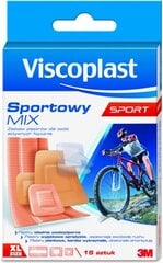 Пластырь спортивный Viscoplast Mix 15 шт. цена и информация | Другой туристический инвентарь | kaup24.ee