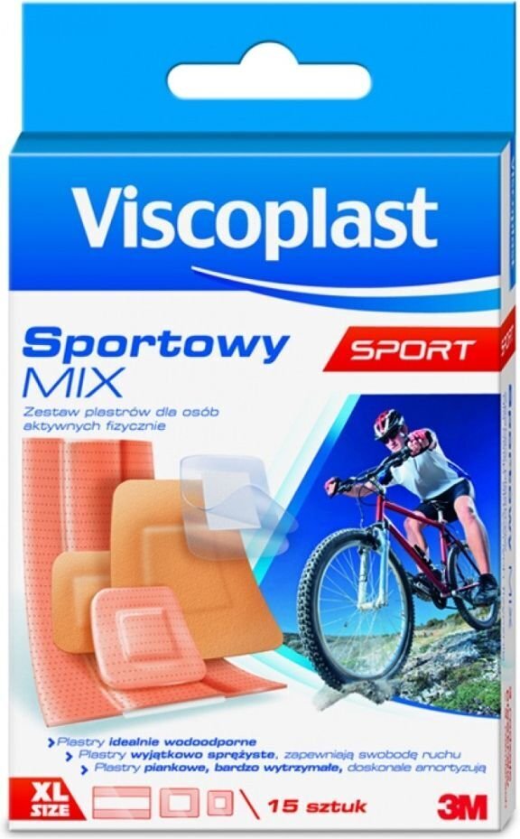 Spordiplaaster Viscoplast Mix 15 tk. hind ja info | Muu matkavarustus | kaup24.ee