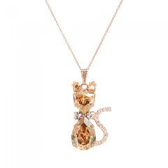 Кулон "Солнечная Кошка (Golden Shadow)" с кристаллами Swarovski™ DS01K492 цена и информация | Украшения на шею | kaup24.ee