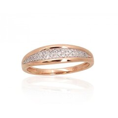 Золотое кольцо с бриллиантами "Мелисандра V" из красного золота 585 пробы 4752263031180 цена и информация | Кольцо | kaup24.ee