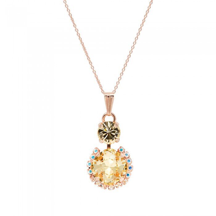 Naiste kaelakee DiamondSky "Glare (Jonquil)" Preciosa kristallidega DS01K493 hind ja info | Kaelakeed | kaup24.ee