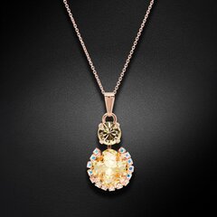 Naiste kaelakee DiamondSky "Glare (Jonquil)" Preciosa kristallidega DS01K493 hind ja info | Kaelakeed | kaup24.ee