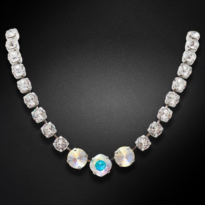 Naiste kaelakee Diamond Sky „Glare II“ koos Preciosa kristallidega DS00N093 hind ja info | Kaelakeed | kaup24.ee