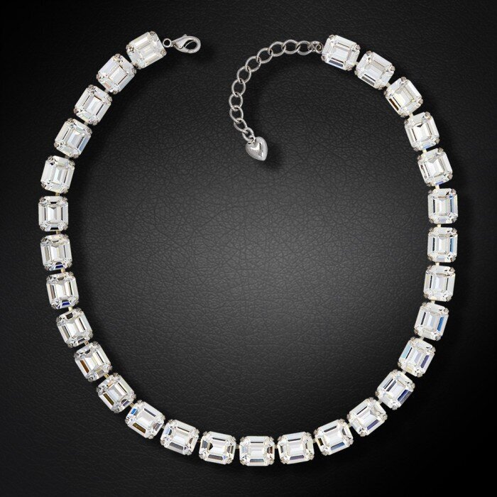 Naiste kaelakee Diamond Sky „Modern“ koos Preciosa kristallidega DS00N104 hind ja info | Kaelakeed | kaup24.ee