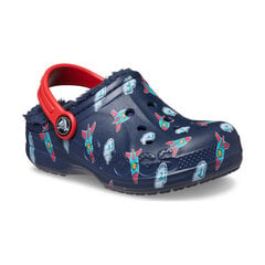 Crocs™ sussid lastele Baya Lined Printed Clog Kid's 207653 201444 цена и информация | Детские тапочки, домашняя обувь | kaup24.ee