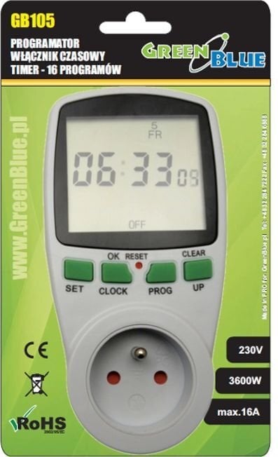 GreenBlue GB105 automaatne pöördetaimer hind ja info | Taimerid, termostaadid | kaup24.ee
