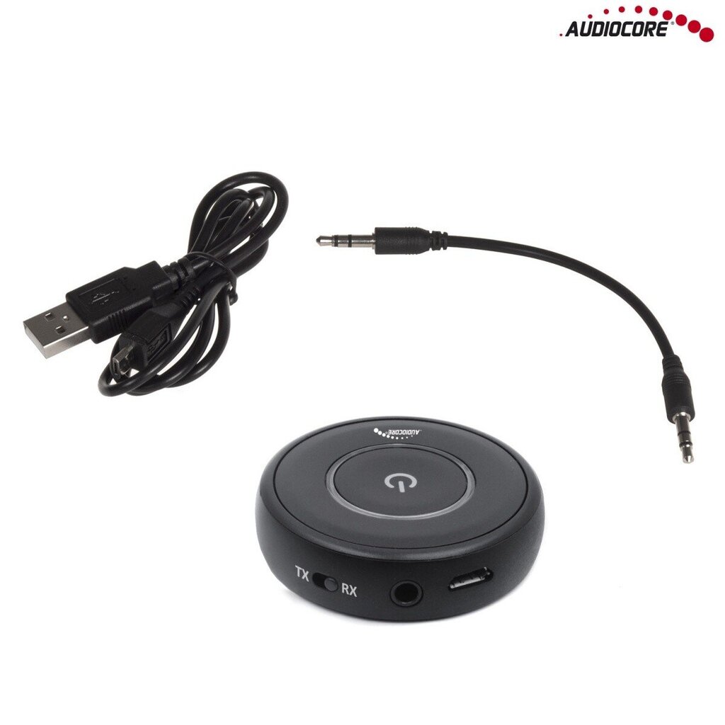 Audiocore 2in1 saatja bluetooth adapter AC820 цена и информация | USB jagajad, adapterid | kaup24.ee