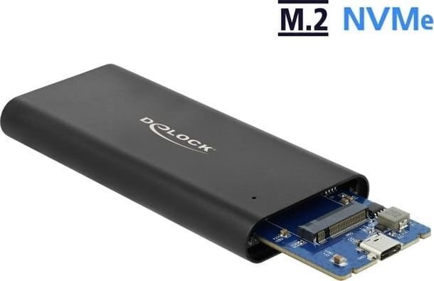 Delock Välise kõvaketta korpus M.2 NVME USB-C 3.1 Gen hind ja info | Komponentide tarvikud | kaup24.ee