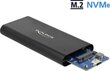 Delock Välise kõvaketta korpus M.2 NVME USB-C 3.1 Gen hind ja info | Komponentide tarvikud | kaup24.ee