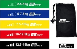 Комплект Eb Fitness Band, 5 шт. цена и информация | Фитнес-резинки, гимнастические кольца | kaup24.ee