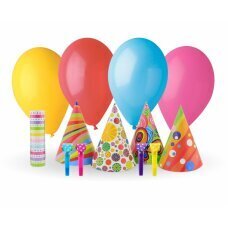 Набор шапочек на день рождения с воздушными шарами цена и информация | Шарики | kaup24.ee