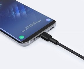 AUKEY CB-CA3 OEM bylon Быстрая зарядка USB C-USB A 3.1 | ФКП | АФК | 3м | 5 Гбит/с | 3А | 60 Вт ЧР | 20В цена и информация | Кабели для телефонов | kaup24.ee