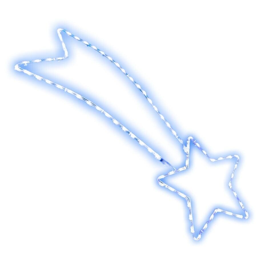 LED jõulukaunistus "Langev täht" (106x37 cm, sinine) hind ja info | Jõulukaunistused | kaup24.ee