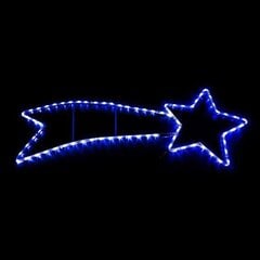 LED jõulukaunistus "Langev täht" (106x37 cm, sinine) цена и информация | Рождественские украшения | kaup24.ee