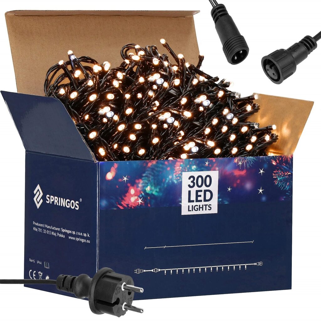 LED tuled, 300 LED, 25,5 m hind ja info | Jõulutuled | kaup24.ee