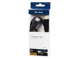 Kabelis HDMI - DisplayPort, 1.8m hind ja info | Blow Kodumasinad, kodutehnika | kaup24.ee