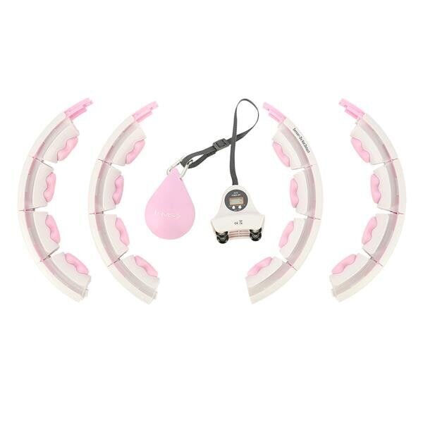 HHW06 PINK HULA HOOP WITH WEIGHT + COUNTER HMS цена и информация | Võimlemisrattad | kaup24.ee