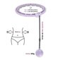 HHW09 VIOLET HULA HOOP WITH WEIGHT + COUNTER HMS hind ja info | Hularõngad | kaup24.ee