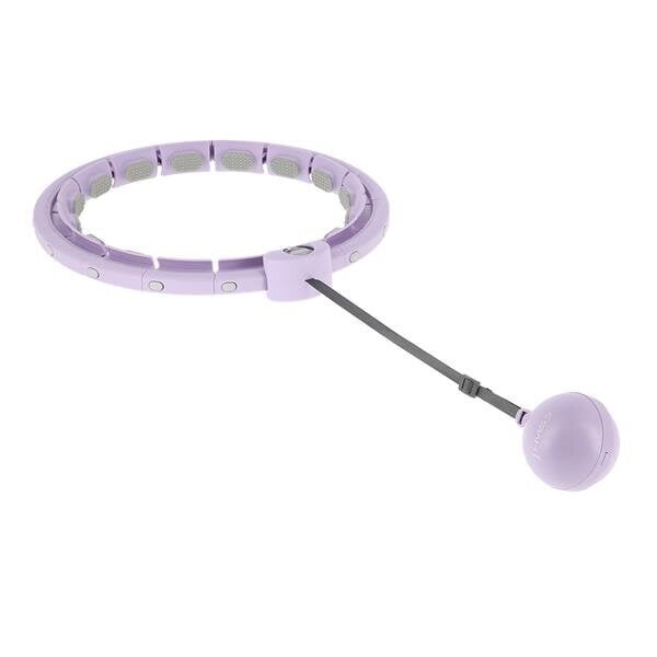 HHW09 VIOLET HULA HOOP WITH WEIGHT + COUNTER HMS hind ja info | Hularõngad | kaup24.ee