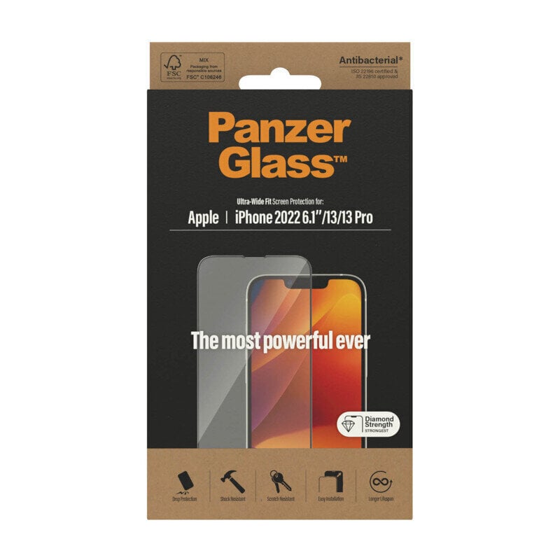 PanzerGlass iPhone 14/13/13 Pro hind ja info | Ekraani kaitsekiled | kaup24.ee