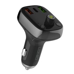 FM transmitter LDNIO C704Q with Bluetooth, 2x USB + USB-C, microSD / TF (black) цена и информация | FM модуляторы, FM трансмиттер | kaup24.ee