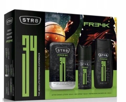STR8 Freak kinkekomplekt, kreem peale raseerimist 100ml, deodorant 150ml, dušigeel 250ml цена и информация | Deodorandid | kaup24.ee