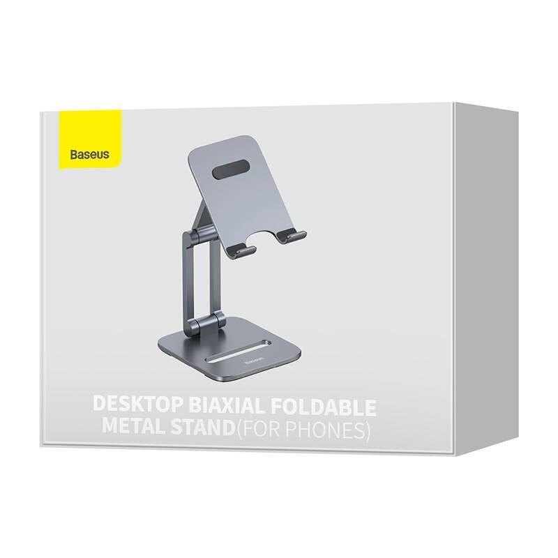 Baseus Biaxial stand holder for phone (gray) цена и информация | Mobiiltelefonide hoidjad | kaup24.ee